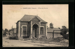 CPA Cerisy-Gailly, L`Ecole Des Garcons  - Other & Unclassified