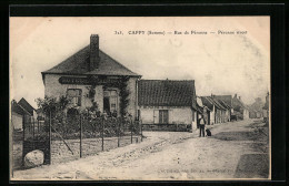 CPA Cappy, Rue De Peronne, Hotel  - Peronne