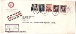 United States REGISTERED Letter Via Yugoslavia 1978 Laurel Springs - Brieven En Documenten