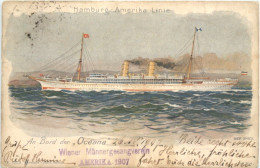 Hamburg-Amerika Linie - Bord Der Oceana - Steamers