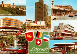73947823 Loerrach Burgruine Roetteln Rathaus Marktplatz Im Hebelpark Grenze Zur  - Lörrach