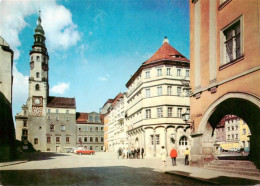 73906167 Goerlitz  Sachsen Untermarkt Mit Rathaus Zeile Und Lauben - Görlitz