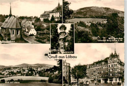 73906158 Loebau Sachsen Krankenhaus Aussichtsturm Loebauer Berg Ortsansicht Karl - Loebau