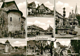 73867335 Michelstadt Marktbrunnen Schloss Fuerstenau Einharts Basilika Rathaus S - Michelstadt