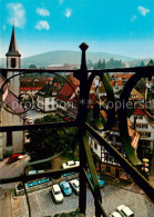 73867278 Mosbach Baden Blick Vom Rathausturm Auf Den Marktplatz Zur Stiftskirche - Mosbach