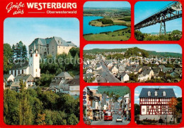 73867257 Westerburg Westerwald Schloss Fliegeraufnahmen Bruecke Strassenpartie F - Westerburg