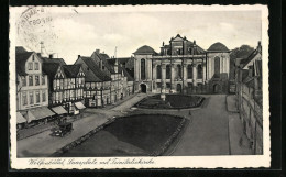 AK Wolfenbüttel, Saarplatz Mit Der Trinitatiskirche  - Wolfenbuettel