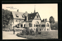 AK Darmstadt, Gartenlokal Am Gasthof Oberwaldhaus  - Darmstadt