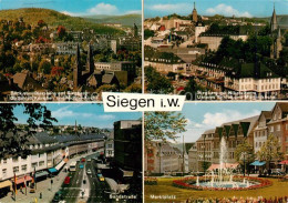 73867248 Siegen  Westfalen Blick Vom Giersberg Auf Siegberg Nikolaiturm Unteres  - Siegen