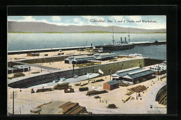 Postal Gibraltar, Nos. 1 And 2 Docks And Workshops  - Gibilterra