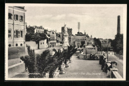 Postal Gibraltar, Looking Over The Boulevard  - Gibraltar