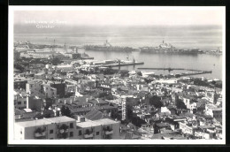 Postal Gibraltar, South View Of Town With The Bay Area  - Gibraltar