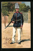 Künstler-AK Anton Hoffmann - München: Infanterist In Paradeuniform  - Hoffmann, Anton - Munich