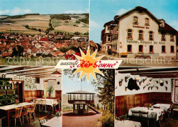 73867158 Schweigern Gasthof Metzgerei Zur Sonne Restaurant Aussichtspunkt Panora - Autres & Non Classés