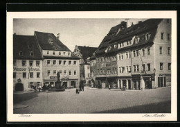 AK Pirna, Markt Mit Gasthaus Weisser Schwan  - Pirna