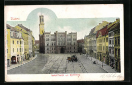 AK Zittau, Marktplatz Mit Rathaus  - Zittau