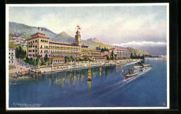 Artista-Cartolina Gardone Riviera, Il Grand Hotel  - Sonstige & Ohne Zuordnung