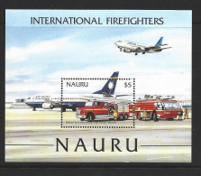 Nauru 2002 International Fire Fighters $5 Miniature Sheet MNH - Nauru