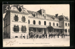 CPA Saint-Aignan-sur-Cher, Cour De L`École Supérieure  - Saint Aignan