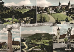 72493579 Freudenstadt Panorama Marktplatz Rathaus Neptunbrunnen Hochstrasse Schw - Freudenstadt