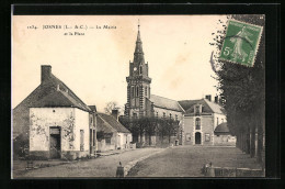 CPA Josnes, La Mairie Et La Place  - Autres & Non Classés