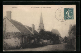 CPA Souesmes, La Rue De La Gare, Vue De La Rue  - Sonstige & Ohne Zuordnung