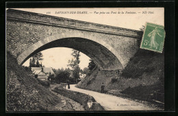 CPA Savigny-sur-Braye, Vue Prise Au Pont De La Fontaine  - Andere & Zonder Classificatie