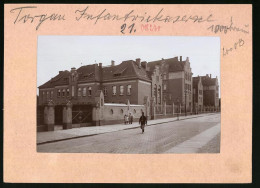 Fotografie Brück & Sohn Meissen, Ansicht Torgau / Elbe, Infanterie-Kaserne In Der Schulstrasse  - Lugares