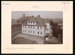 Fotografie Brück & Sohn Meissen, Ansicht Meissen I. Sa., Stadtkrankenhaus - Isoliergebäude  - Orte