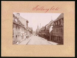 Fotografie Brück & Sohn Meissen, Ansicht Frohburg, Peniger-Strasse Mit Ladengeschäft Eduard Beyer  - Lieux