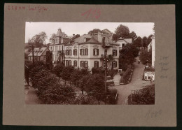 Fotografie Brück & Sohn Meissen, Ansicht Bad Elster, Haus Weisse Rose, Haus Mozart & Haus Gerda  - Places