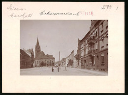 Fotografie Brück & Sohn Meissen, Ansicht Liebenwerda, Rossmarkt Mit Blick Zur Kirche  - Orte