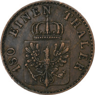 Etats Allemands, PRUSSIA, Friedrich Wilhelm IV, 2 Pfenninge, 1858, Berlin - Piccole Monete & Altre Suddivisioni