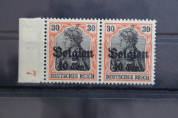 Deutsche Besetzung 1. WK Belgien 19 Postfrisch Als Waagerechtes Paar #SW084 - Occupazione 1914 – 18