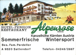72493076 Sattendorf Hotel Pension Restaurant Alpenrose  Sattendorf Ossiacher See - Autres & Non Classés