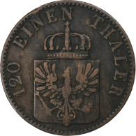 Etats Allemands, PRUSSIA, Friedrich Franz II, 3 Pfenninge, 1859, Berlin, Cuivre - Monedas Pequeñas & Otras Subdivisiones