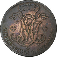 Etats Allemands, BERG, Maximilian IV, Josef, 1/2 Stüber, 1802, Cuivre, TB+ - Piccole Monete & Altre Suddivisioni