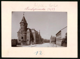 Fotografie Brück & Sohn Meissen, Ansicht Bischofswerda, Bahnhofstrasse Mit Postamt  - Orte