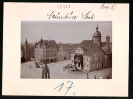 Fotografie Brück & Sohn Meissen, Ansicht Naumburg / Saale, Adler-Apotheke Am Kaiser-Wilhelm-Platz, Kriegerdenkmal  - Orte