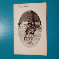 Cartolina Buon Anno. Viaggiata 1929 - Neujahr