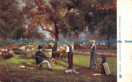 R101337 London. Artists Painting Flowers In Hyde Park. Oilette. 1450. Tuck. 1903 - Sonstige & Ohne Zuordnung