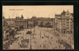 AK München, Bahnhofsplatz Mit Strassenbahn  - München