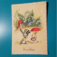 Cartolina Buona Pasqua. Viaggiata 1957 - Pascua
