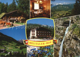 72491596 Heutal Unken Gasthof Pension Heutaler Hof Almhuette Wasserfall Alpenpan - Sonstige & Ohne Zuordnung