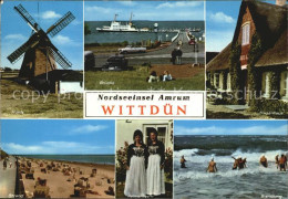 72491557 Wittduen Amrum Strand Hafen Muehle Tracht Wittduen - Autres & Non Classés