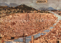 72491451 Firenze Florenz Kuenstlerkarte Bruecken Und Altstadt  - Otros & Sin Clasificación