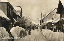 72490950 Masserberg Gasthaus Zum Rennsteig Tief Verschneite Strassen Masserberg - Masserberg