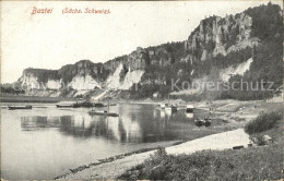 72490913 Bastei Saechsische Schweiz Uferpartie An Der Elbe Elbsandsteingebirge B - Rathen