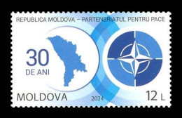 Moldova 2024 Mih. 1286 Moldova's Membership In Partnership For Peace NATO Program MNH ** - Moldawien (Moldau)