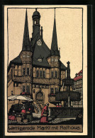 Steindruck-AK Wernigerode, Markt Mit Rathaus  - Otros & Sin Clasificación